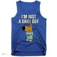 IM Just A Chill Guy Funny Meme Tank Top thumb 0