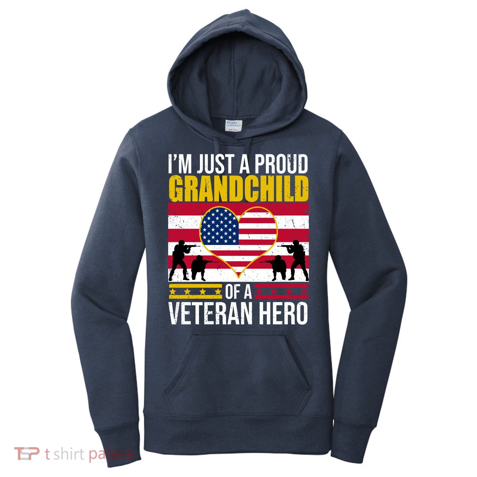 I'm Just A Proud Grandchild Of A Veteran Hero Women's Hoodie