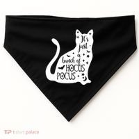 It's Just A Bunch Of Hocus Pocus Cat USA-Made Doggie Bandana thumb 0