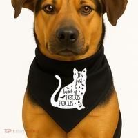 It's Just A Bunch Of Hocus Pocus Cat USA-Made Doggie Bandana thumb 1