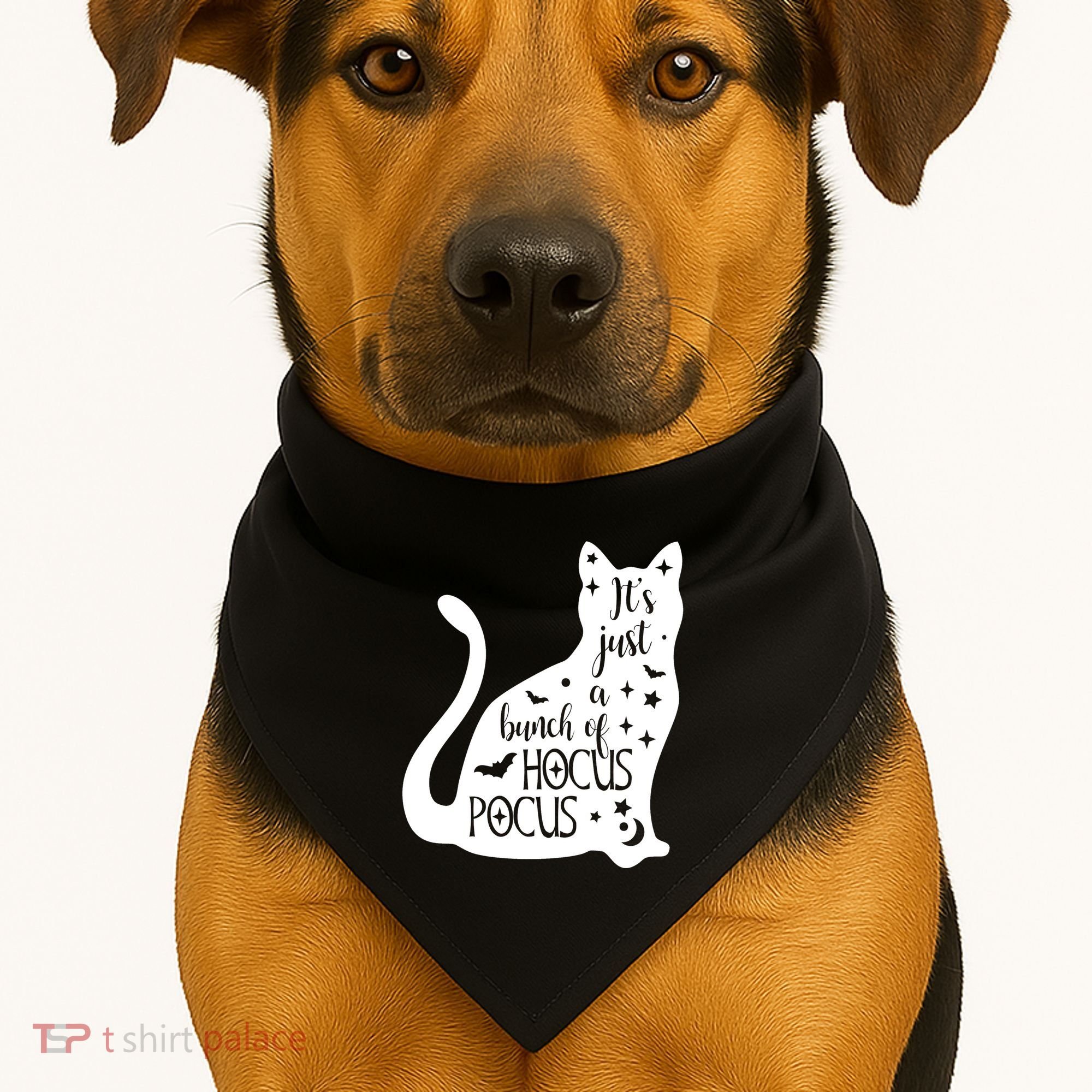 It's Just A Bunch Of Hocus Pocus Cat USA-Made Doggie Bandana