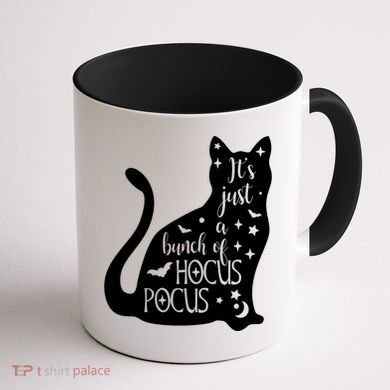 It's Just A Bunch Of Hocus Pocus Cat Coffee Mug back