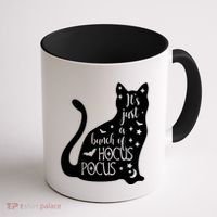 It's Just A Bunch Of Hocus Pocus Cat Coffee Mug thumb 1