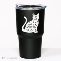 It's Just A Bunch Of Hocus Pocus Cat Tumbler thumb 0