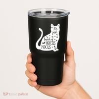 It's Just A Bunch Of Hocus Pocus Cat Tumbler thumb 2