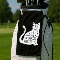 It's Just A Bunch Of Hocus Pocus Cat Golf Towel thumb 2