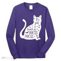 It's Just A Bunch Of Hocus Pocus Cat Long Sleeve Shirt thumb 0