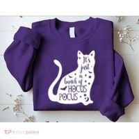 It's Just A Bunch Of Hocus Pocus Cat Sweatshirt thumb 2