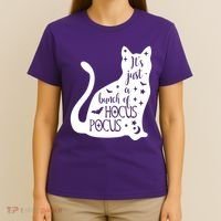 It's Just A Bunch Of Hocus Pocus Cat T-Shirt thumb 4