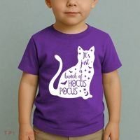 It's Just A Bunch Of Hocus Pocus Cat Toddler T-Shirt thumb 2