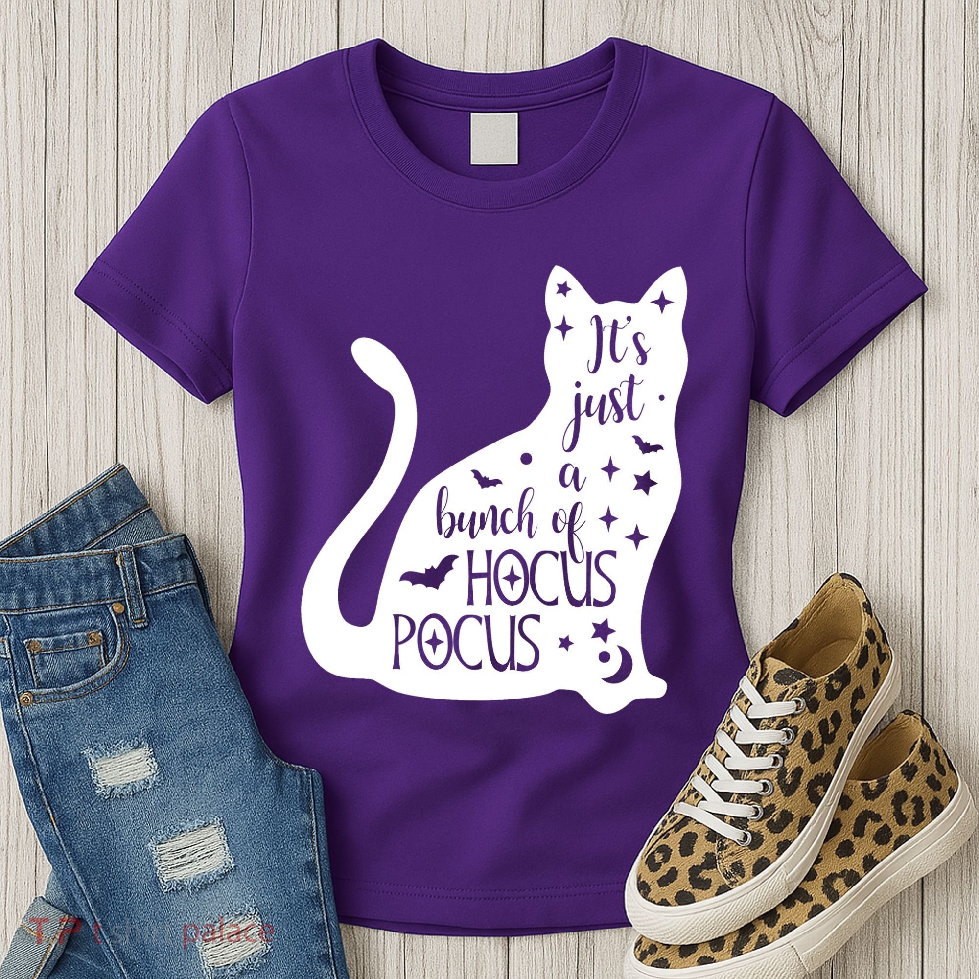 It's Just A Bunch Of Hocus Pocus Cat Women's T-Shirt