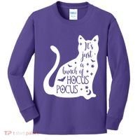 It's Just A Bunch Of Hocus Pocus Cat Kids Long Sleeve Shirt thumb 0