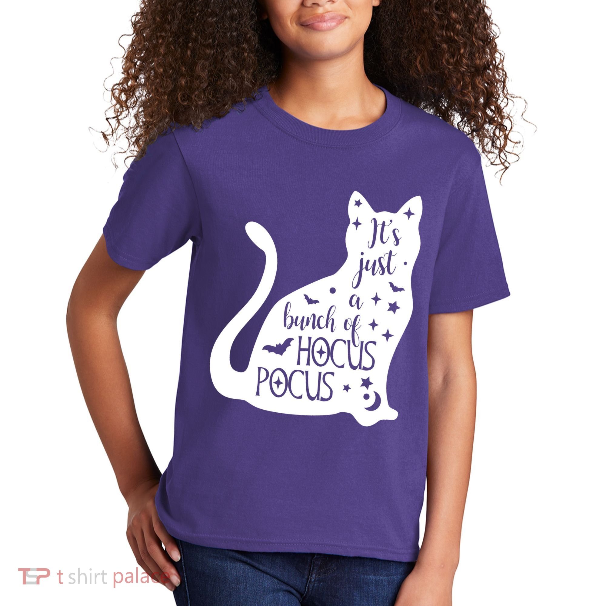It's Just A Bunch Of Hocus Pocus Cat Kids T-Shirt