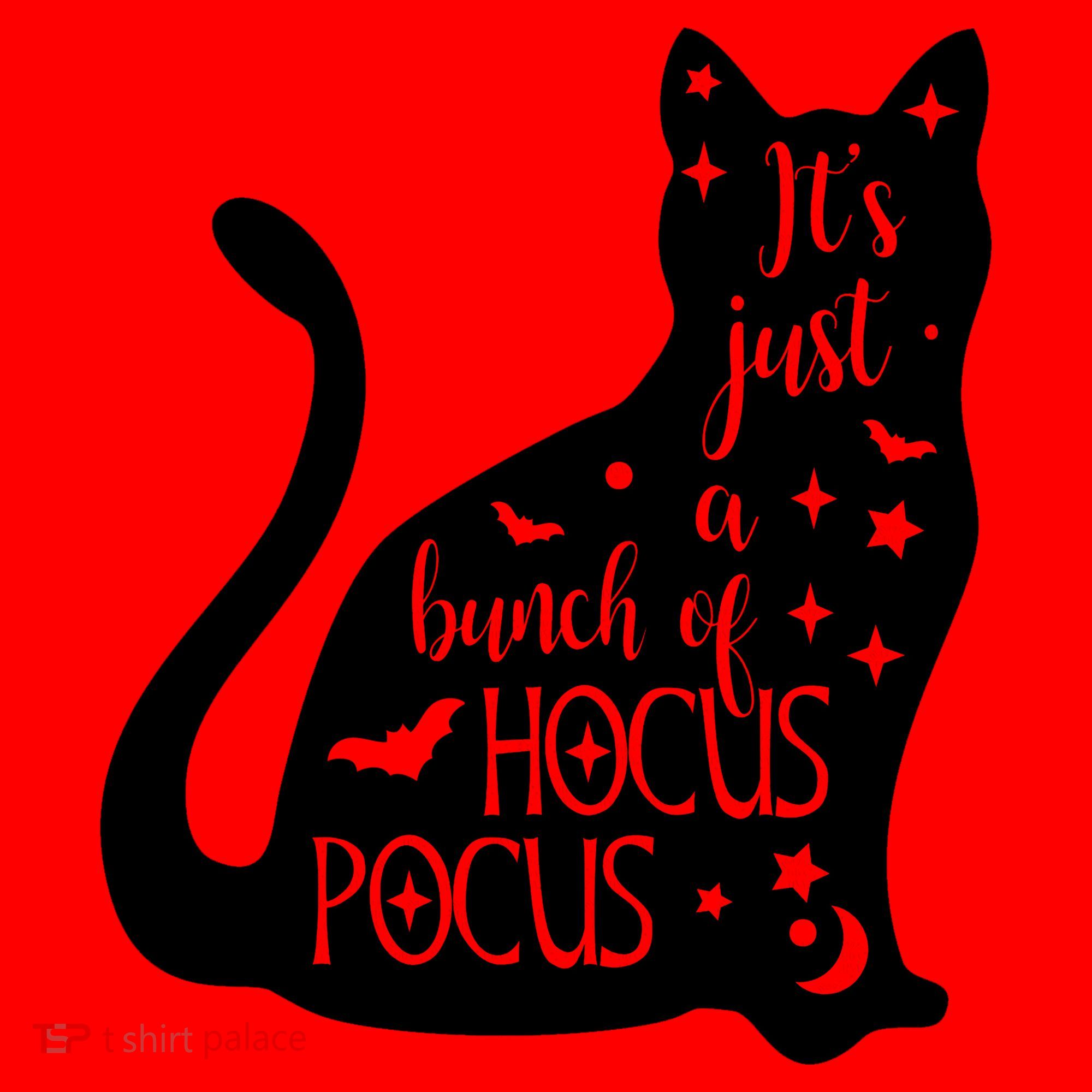 It's Just A Bunch Of Hocus Pocus Cat Santa Hat