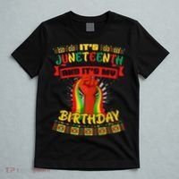 It's Juneteenth And My Birthday African Black Juneteenth T-Shirt thumb 5