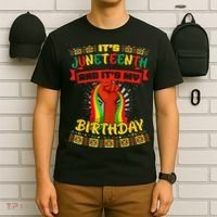 It's Juneteenth And My Birthday African Black Juneteenth T-Shirt thumb 6