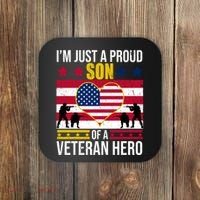 I'm Just A Proud Son Of A Veteran Hero Coaster thumb 0