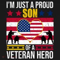 I'm Just A Proud Son Of A Veteran Hero Baby Bodysuit thumb 2