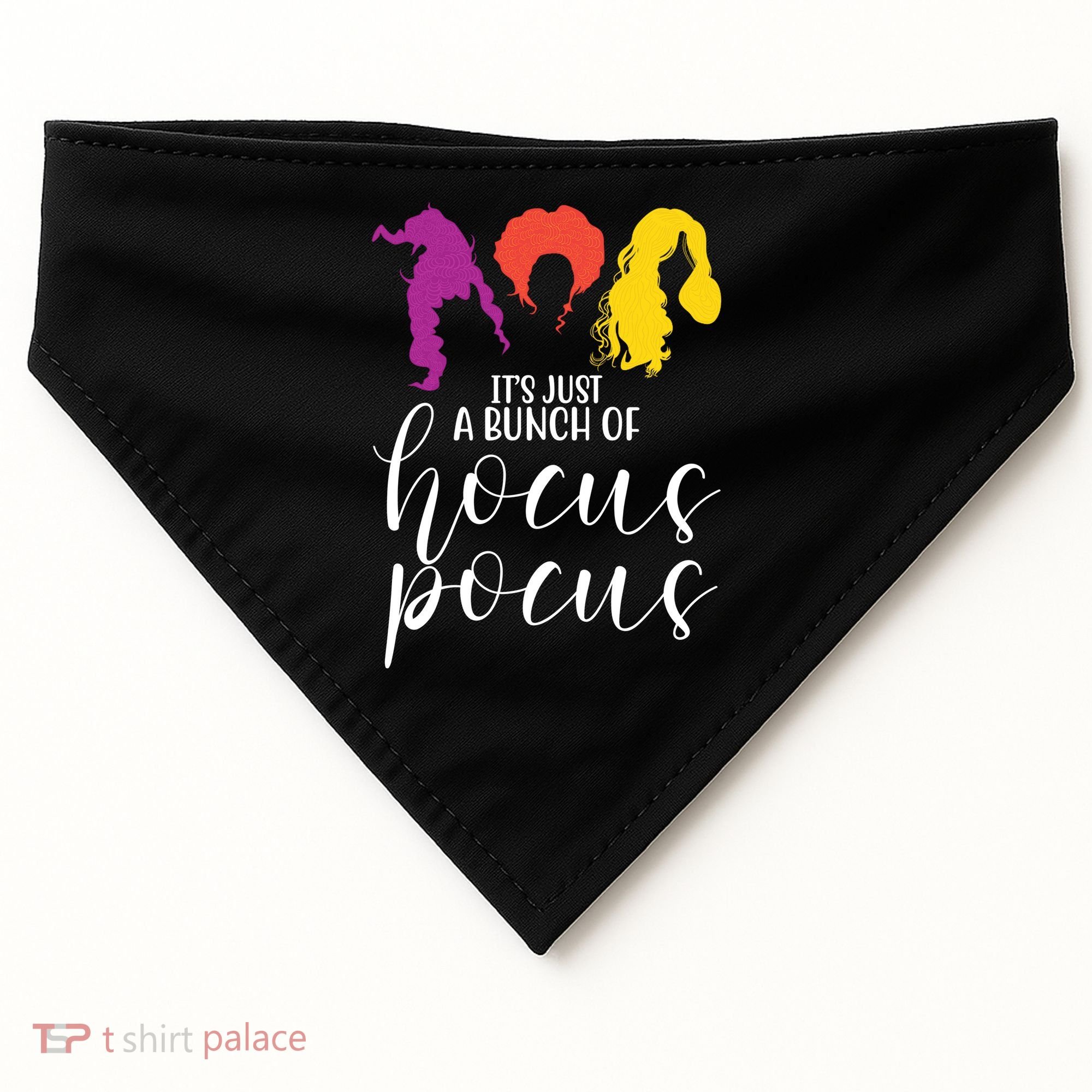 It's Just A Bunch Of Hocus Pocus Witches USA-Made Doggie Bandana