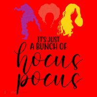 It's Just A Bunch Of Hocus Pocus Witches Santa Hat thumb 1