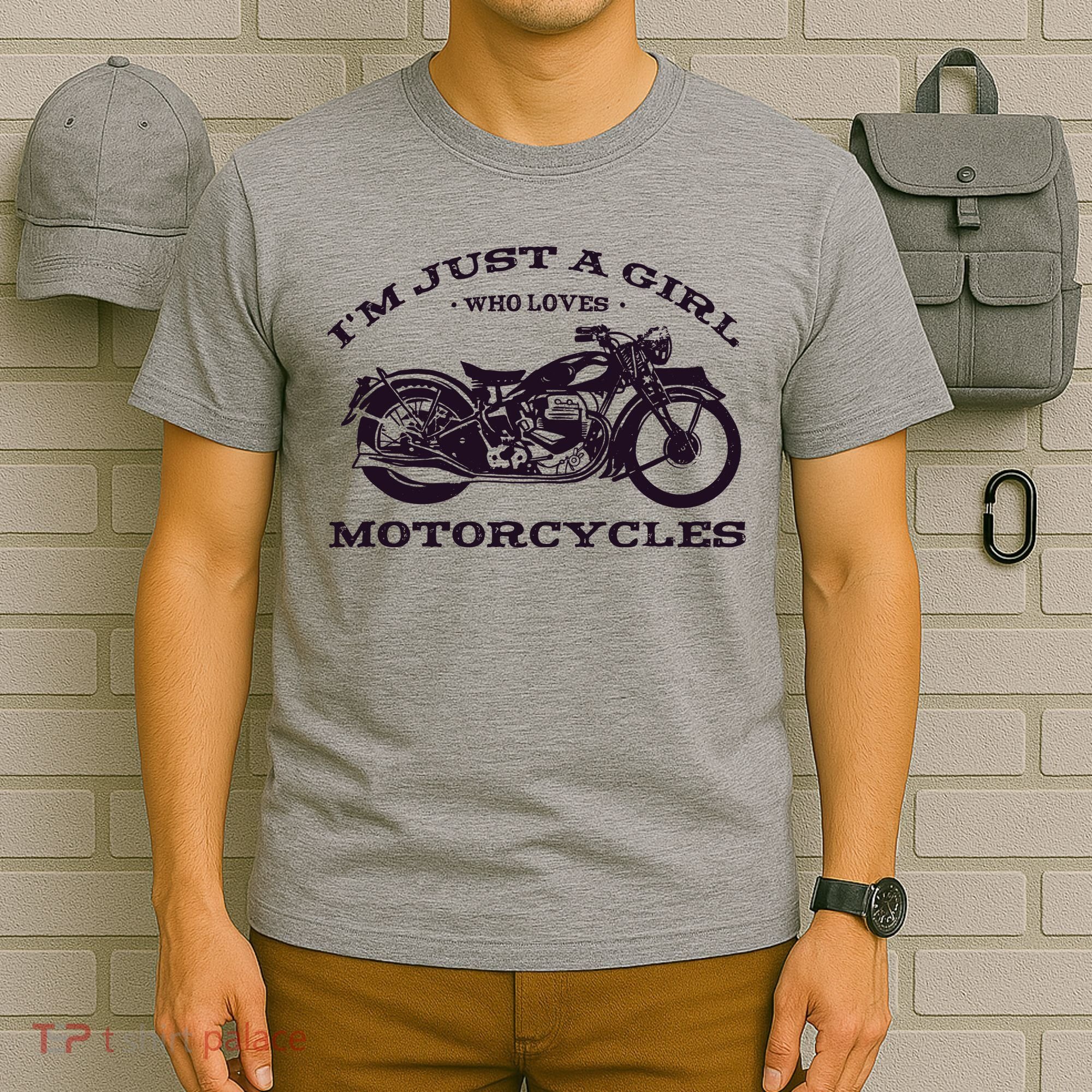 I'm Just A Girl Who Loves Motorcycles T-Shirt