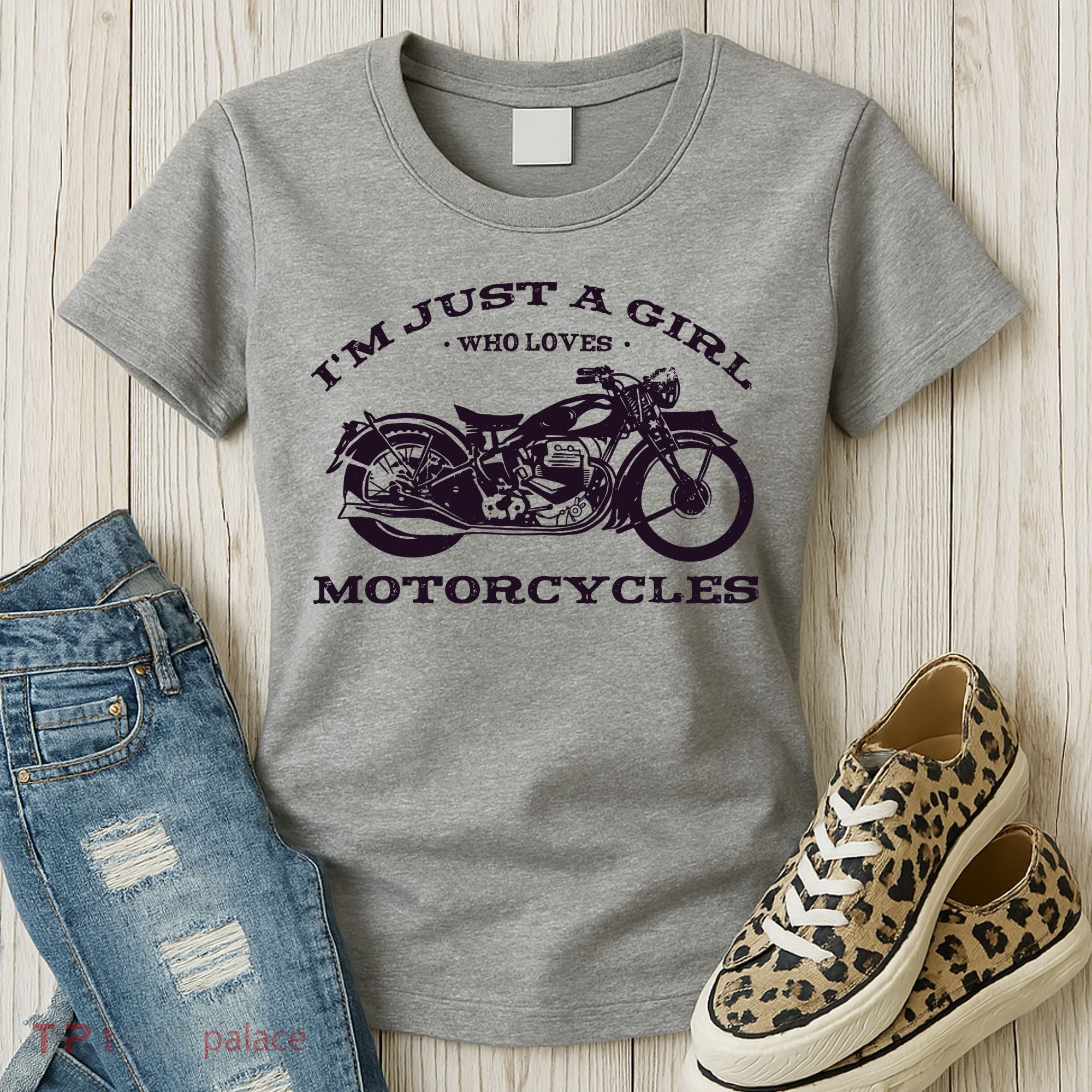 I'm Just A Girl Who Loves Motorcycles Women's T-Shirt
