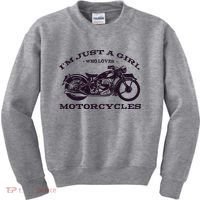 I'm Just A Girl Who Loves Motorcycles Kids Sweatshirt thumb 0