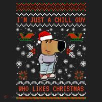 IM Just A Chill Guy Who Likes Christmas My New Character Women's Sweatshirt thumb 2