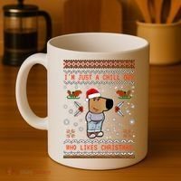 IM Just A Chill Guy Who Likes Christmas My New Character Coffee Mug thumb 4