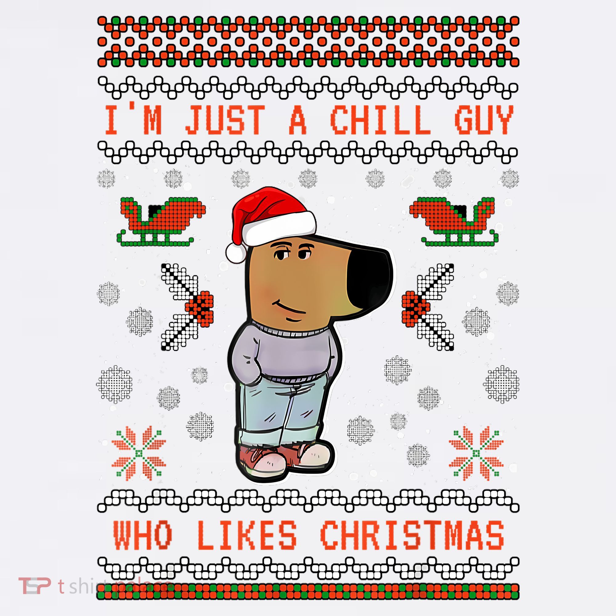 IM Just A Chill Guy Who Likes Christmas My New Character Women's Hoodie
