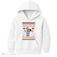 IM Just A Chill Guy Who Likes Christmas My New Character Kids Hoodie thumb 0