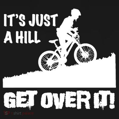 It's Just A Hill Get Over It Flat Bill Trucker Hat