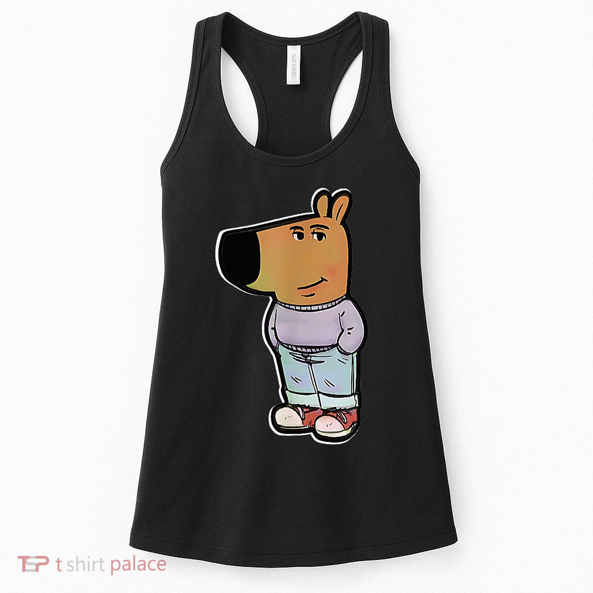 IM Just A Chill Guy Funny Meme Funny Chill Dog Meme Women's Tank Top