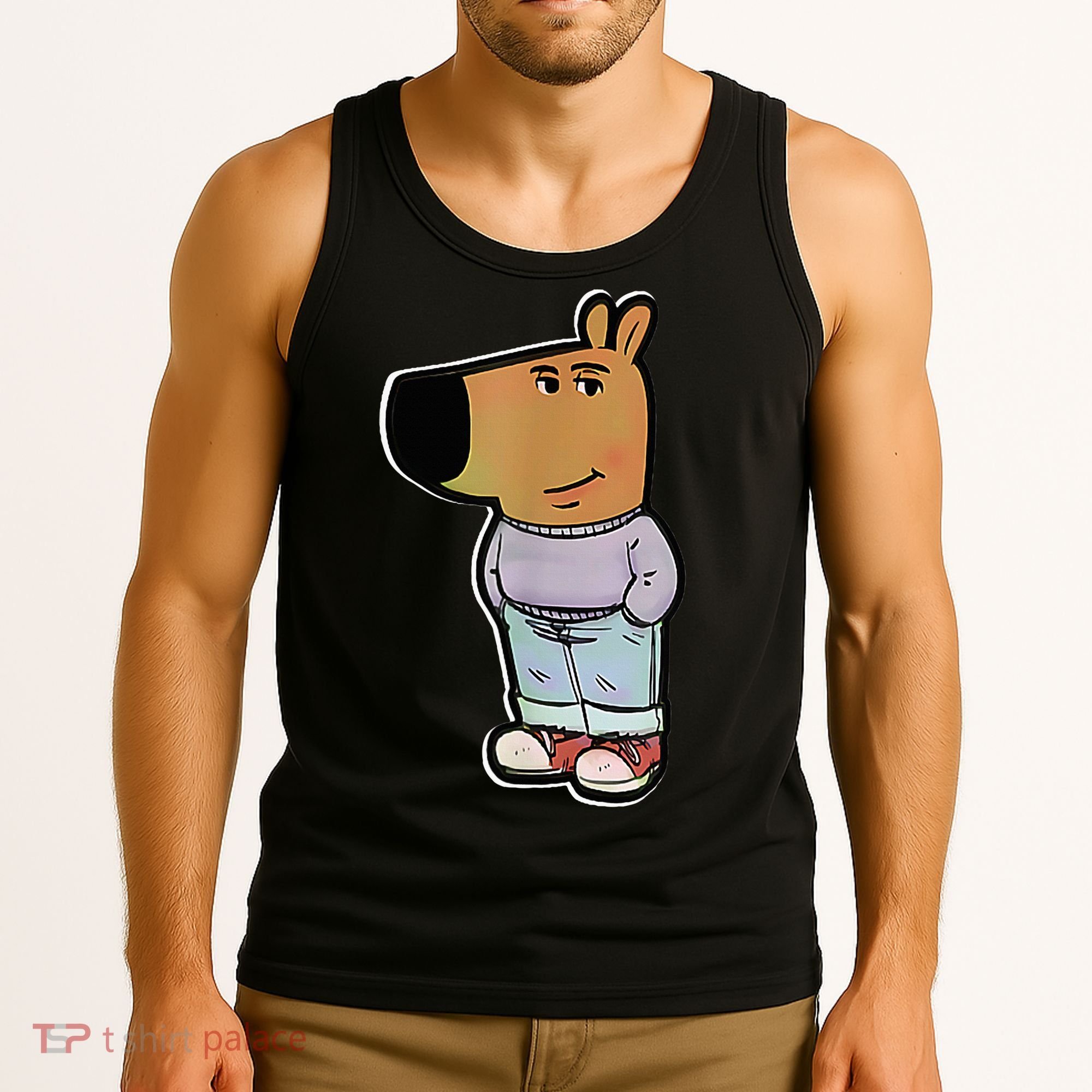 IM Just A Chill Guy Funny Meme Funny Chill Dog Meme Tank Top