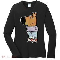 IM Just A Chill Guy Funny Meme Funny Chill Dog Meme Women's Long Sleeve Shirt thumb 0