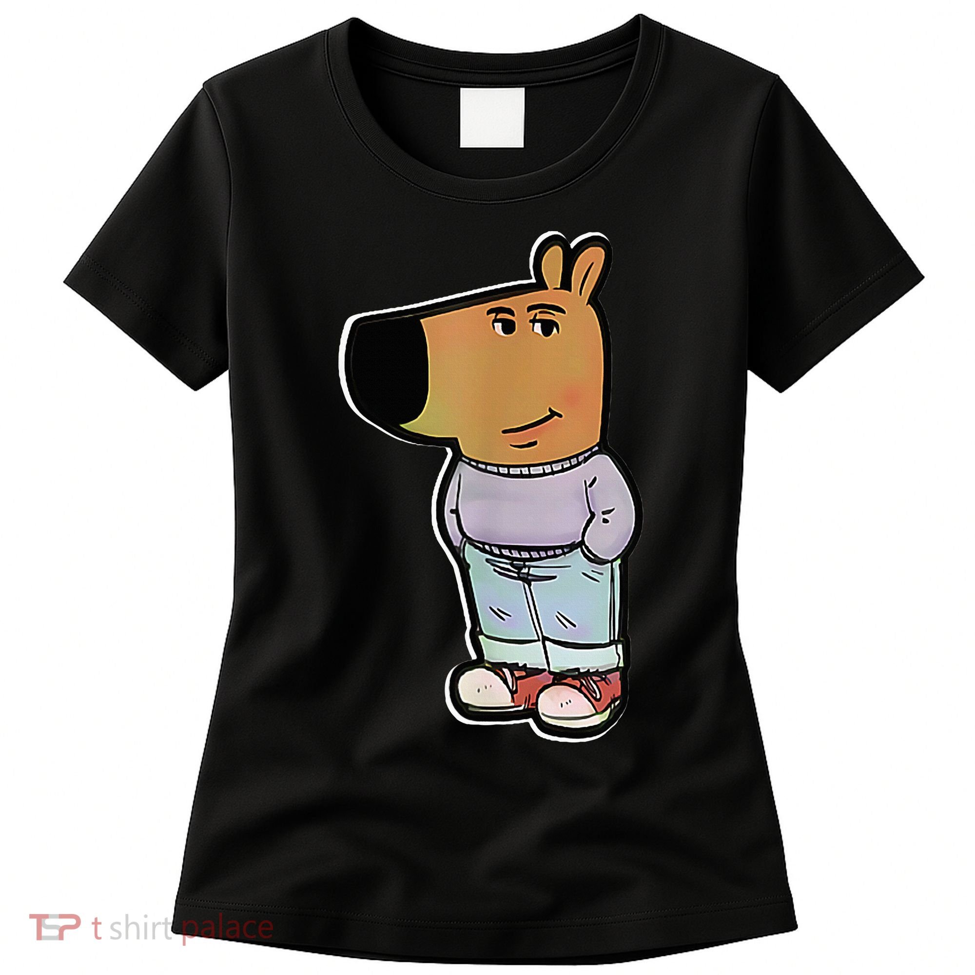 IM Just A Chill Guy Funny Meme Funny Chill Dog Meme Women's T-Shirt