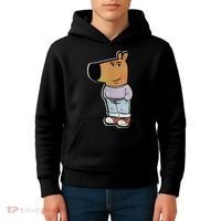 IM Just A Chill Guy Funny Meme Funny Chill Dog Meme Kids Hoodie thumb 4