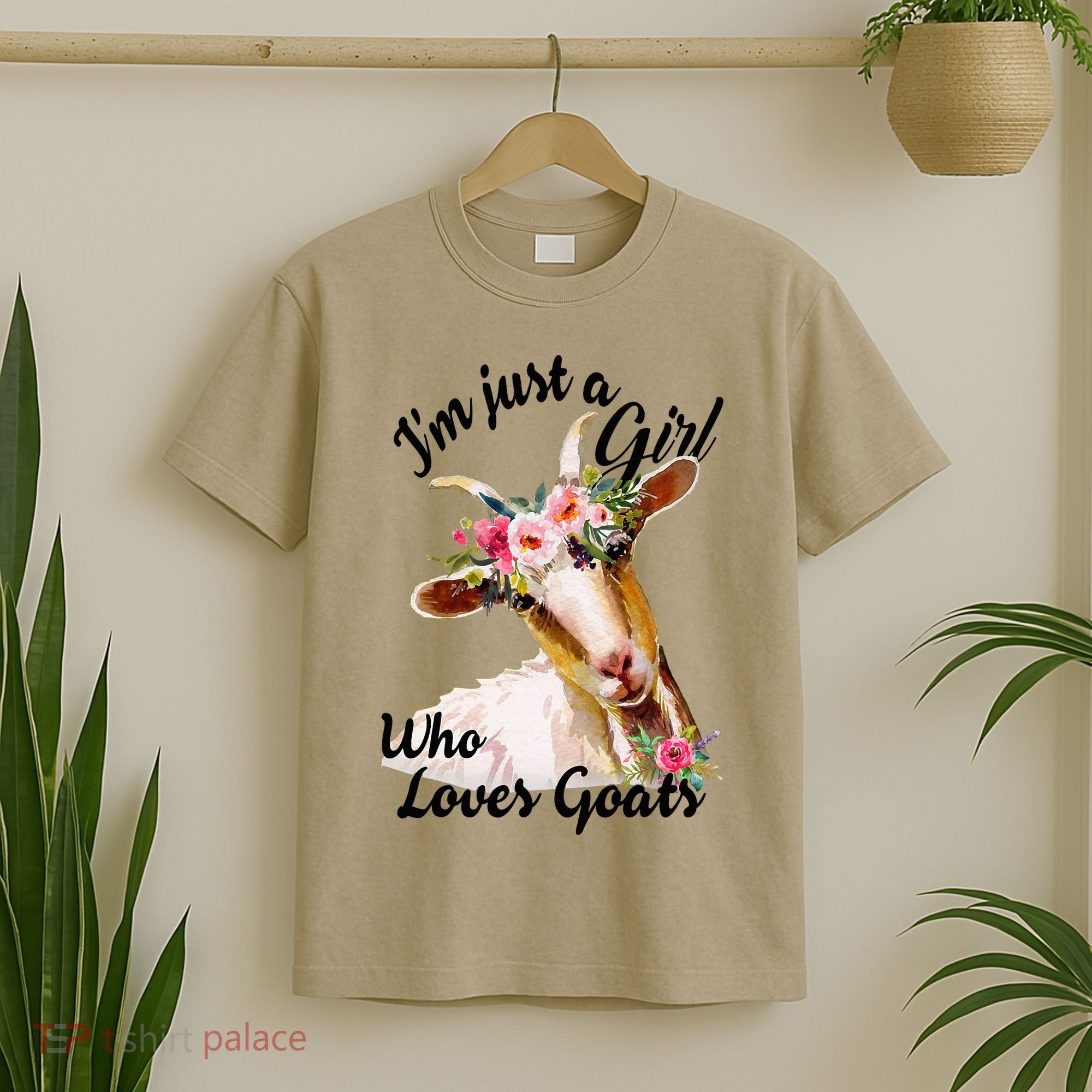 IM Just A Girl Who Loves Goats Cute Goats Lovers Famers T-Shirt