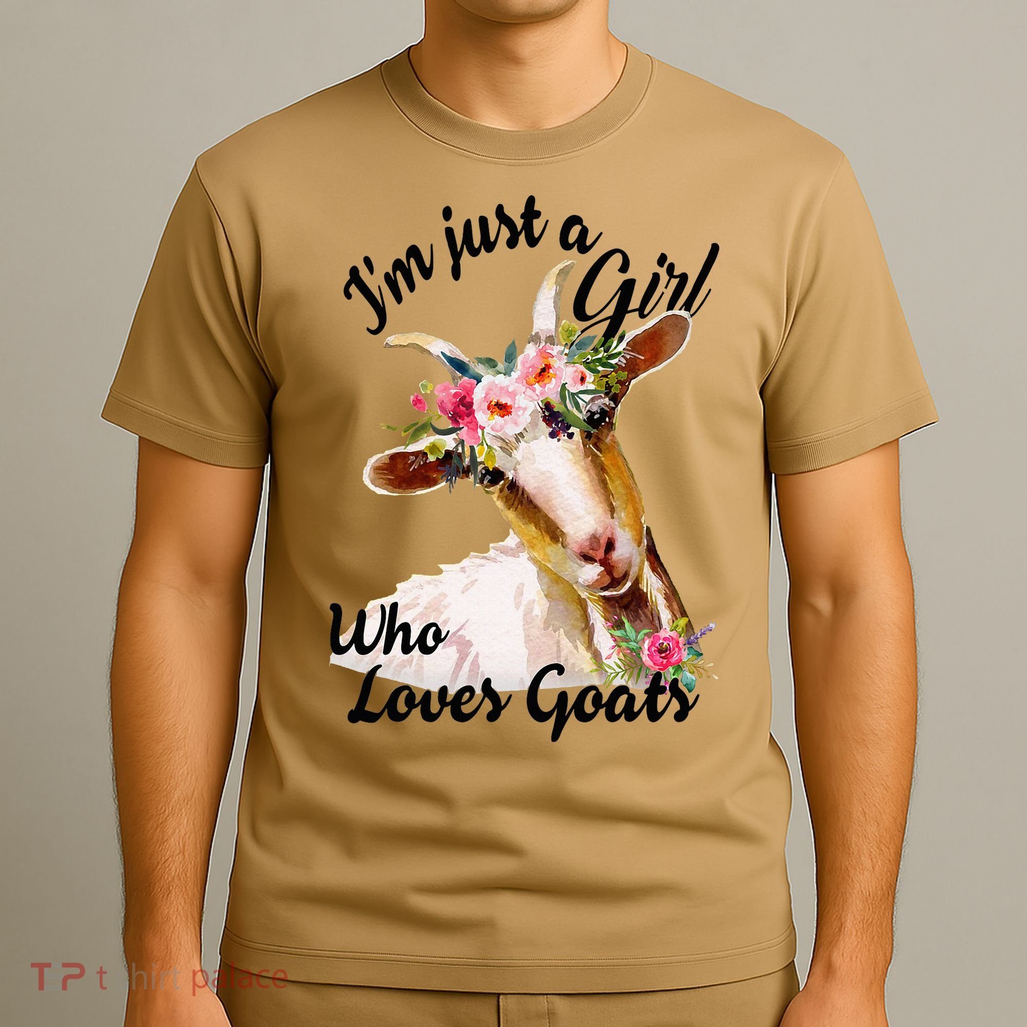 IM Just A Girl Who Loves Goats Cute Goats Lovers Famers T-Shirt