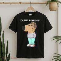Im Just A Chill Girl Meme Funny Chill Girl Gift T-Shirt thumb 2