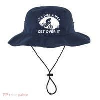 It's Just A Hill Get Over It Funny MTB Mountain Bike Bucket Hat thumb 0