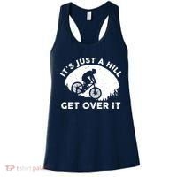 It's Just A Hill Get Over It Funny MTB Mountain Bike Women's Tank Top thumb 0