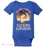 I´m Just A Ray Of Fucking Sunshine Great Gift Rainbow Sarcastic Great Gift Baby Bodysuit thumb 0