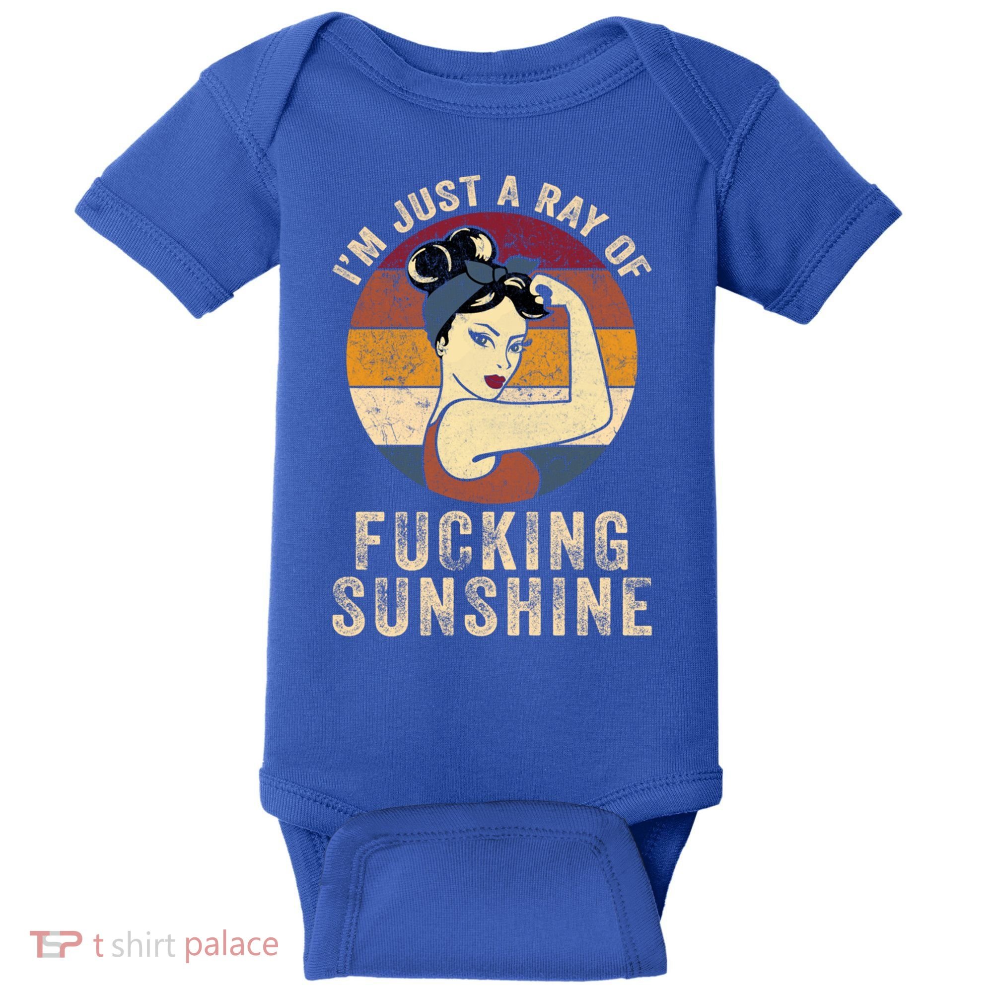 I´m Just A Ray Of Fucking Sunshine Great Gift Rainbow Sarcastic Great Gift Baby Bodysuit