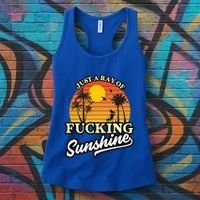 IM Just A Ray Of Fucking Sunshine Funny Sarcastic Funny Gift Women's Tank Top thumb 3