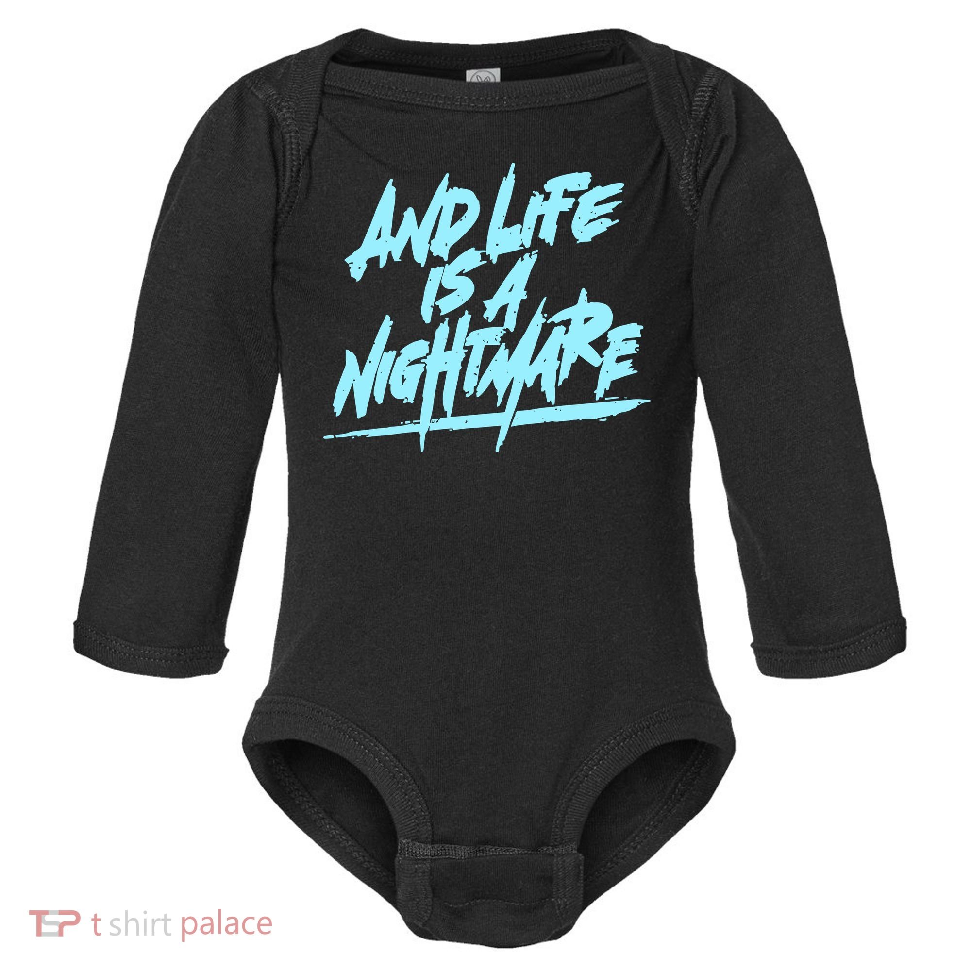 Im Just A An Adult And Life Is A Nightmare Baby Long Sleeve Bodysuit
