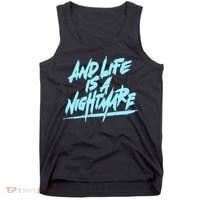 Im Just A An Adult And Life Is A Nightmare Tank Top thumb 0