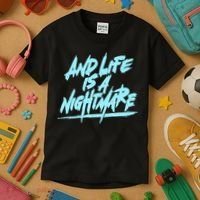 Im Just A An Adult And Life Is A Nightmare Kids T-Shirt thumb 3