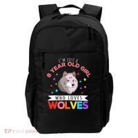 I'm Just A 8 Year Old Who Loves Wolves Wolf Lover Backpack thumb 0