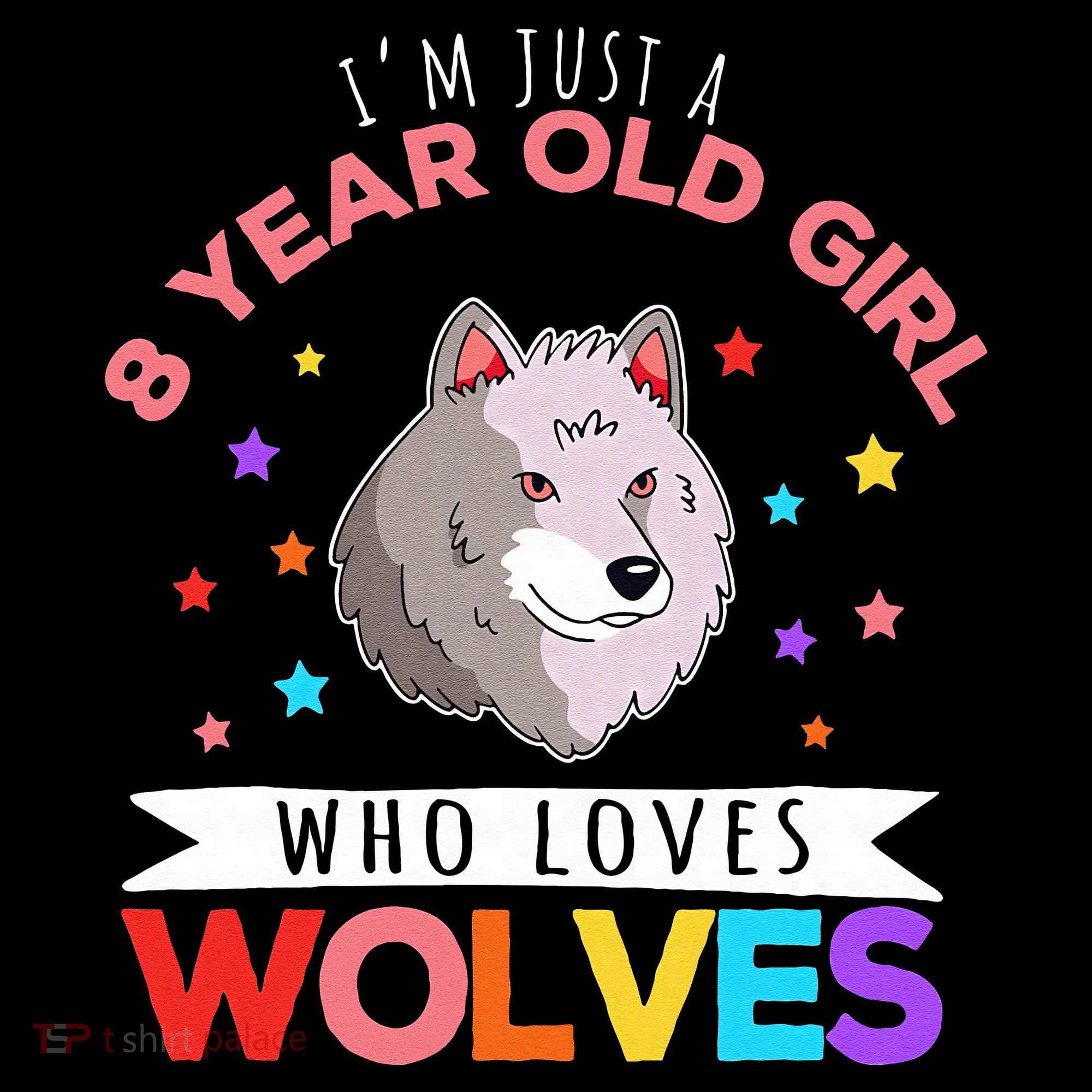 I'm Just A 8 Year Old Who Loves Wolves Wolf Lover Coffee Mug